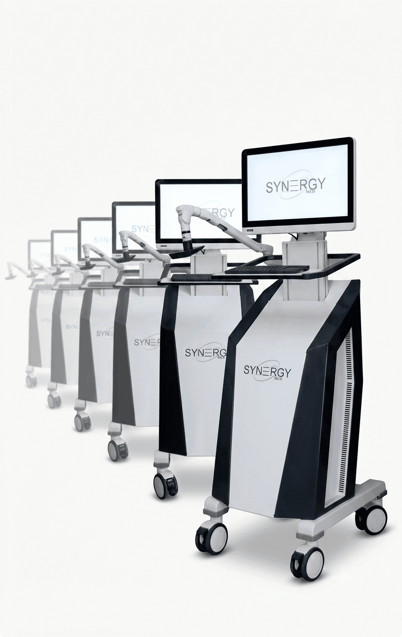 Multiple SynergyMed veterinary oncology systems prepared for clinical deployment